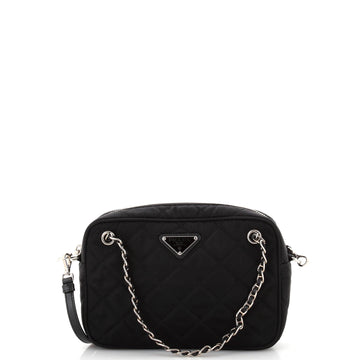 Prada Camera Bag Quilted Tessuto Small