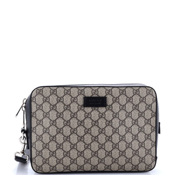 Gucci Original Wristlet GG Coated Canvas Large