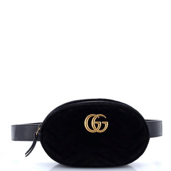 Gucci GG Marmont Belt Bag Matelasse Velvet
