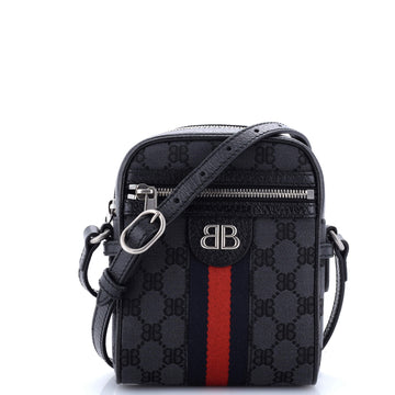 Balenciaga x Gucci The Hacker Project Zip Messenger Bag BB Canvas Mini