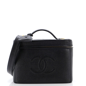 Chanel Vintage Timeless Vanity Case Caviar Small