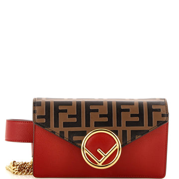 Fendi F is Fendi Convertible Belt Bag Leather with Zucca Embossed Detail