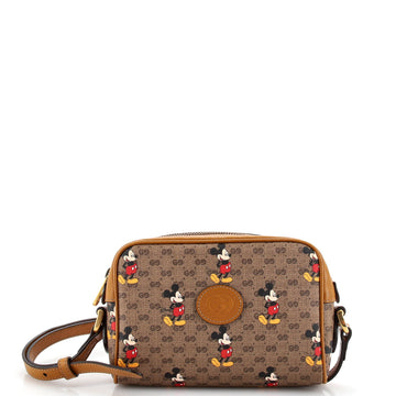 Gucci Disney Mickey Mouse Shoulder Bag Printed Mini GG Coated Canvas Mini