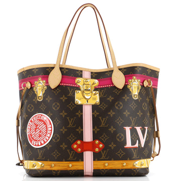 Louis Vuitton Neverfull NM Tote Limited Edition Summer Trunks Monogram Canvas MM