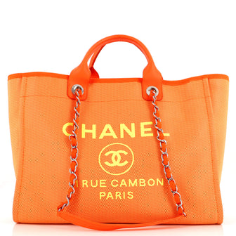 Chanel Deauville Tote Mixed Fibers Medium