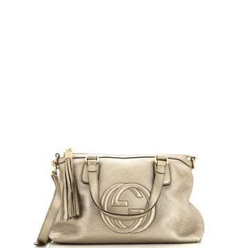 Gucci Soho Convertible Soft Top Handle Bag Leather