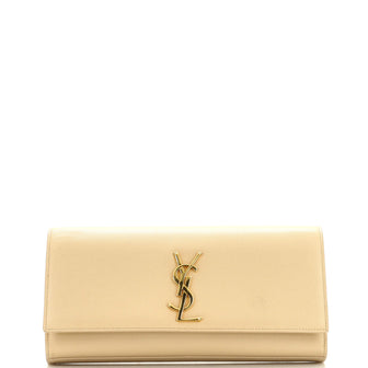 Saint Laurent Classic Monogram Clutch Leather Long