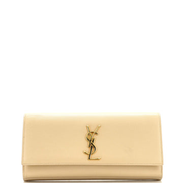 Saint Laurent Classic Monogram Clutch Leather Long