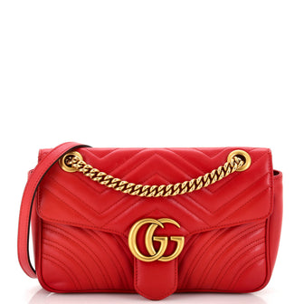 Gucci GG Marmont Flap Bag Matelasse Leather Medium