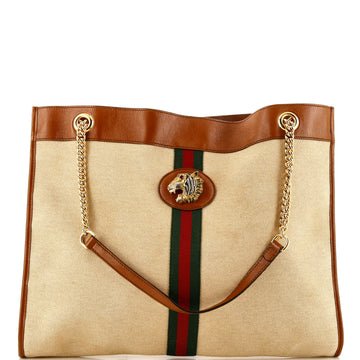 Gucci Rajah Chain Tote Canvas Large