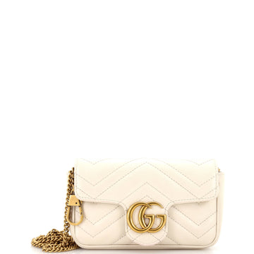 Gucci GG Marmont Flap Bag Matelasse Leather Super Mini
