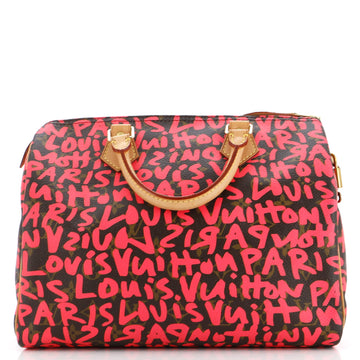 Louis Vuitton Speedy Handbag Limited Edition Monogram Graffiti 30