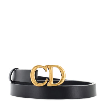 Christian Dior Saddle Belt Leather Thin