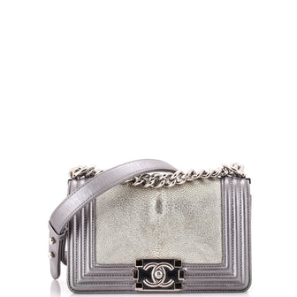 Chanel Boy Flap Bag Stingray Small