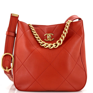 Chanel Easy Mood Hobo Quilted Calfskin