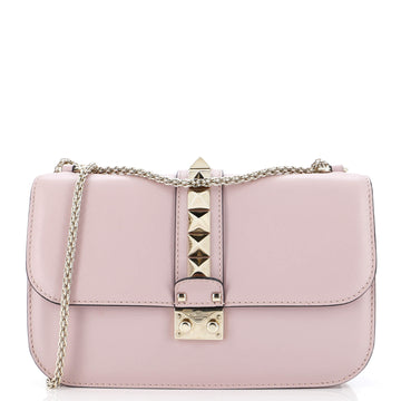 Valentino Garavani Glam Lock Shoulder Bag Leather Medium