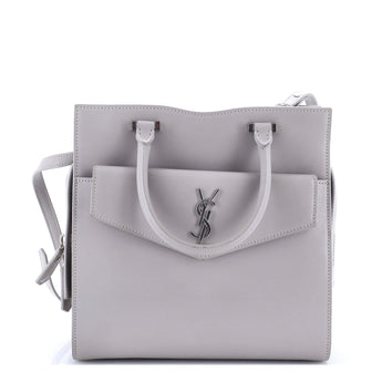 Saint Laurent Uptown Tote Leather Small