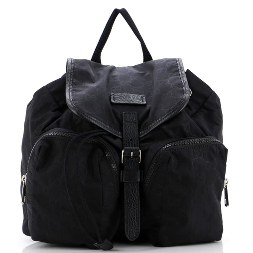 Gucci Double Pocket Backpack GG Nylon 292525