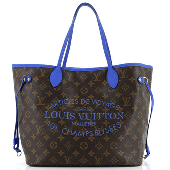 Louis Vuitton Neverfull Tote Limited Edition Ikat Monogram Canvas MM
