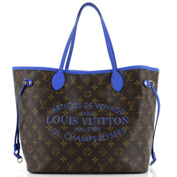 Louis Vuitton Neverfull Tote Limited Edition Ikat Monogram Canvas MM