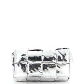 Bottega Veneta Cassette Belt Bag Padded Metallic Maxi Intrecciato