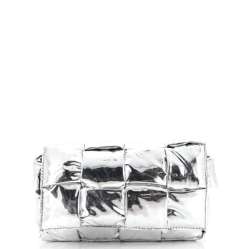Bottega Veneta Cassette Belt Bag Padded Metallic Maxi Intrecciato Leather