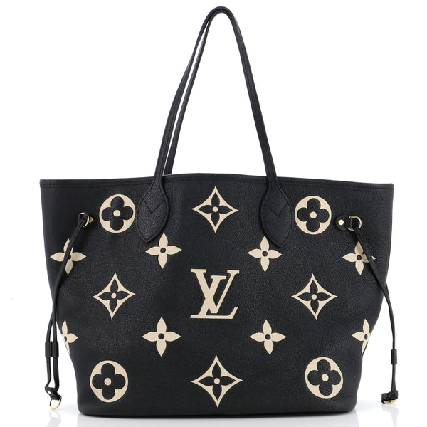 Louis Vuitton Neverfull NM Tote Bicolor Monogram Empreinte Giant
