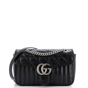 Gucci GG Marmont Flap Bag Mixed Matelasse Leather Small