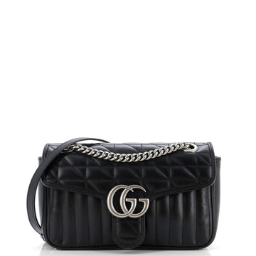 Gucci GG Marmont Flap Bag Mixed Matelasse Leather Small