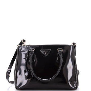 Prada Double Zip Lux Tote Spazzolato Leather Small