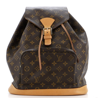 Louis Vuitton Vintage Montsouris Backpack Monogram Canvas GM