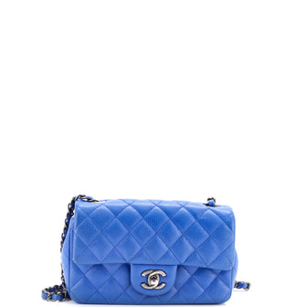 Chanel Classic Single Flap Bag Quilted Caviar Mini