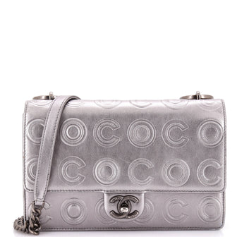 Chanel Cocoallover Flap Bag Embossed Calfskin Small