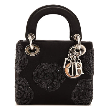 Christian Dior Lady Dior Bag Embellished Satin Mini