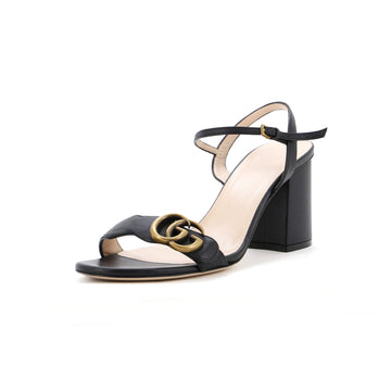 Gucci Women's GG Marmont Block Heel Sandals Leather