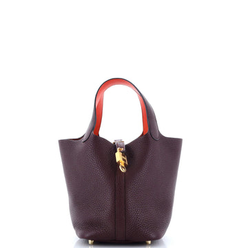 Hermes Eclat Picotin Lock Bag Clemence PM