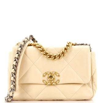 Chanel 19 Flap Bag Quilted Leather Medium