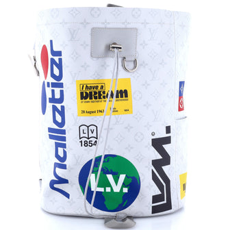 Louis Vuitton Chalk Backpack Limited Edition Logo Story Monogram Canvas