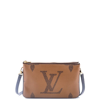 Louis Vuitton Double Zip Pochette Reverse Monogram Giant