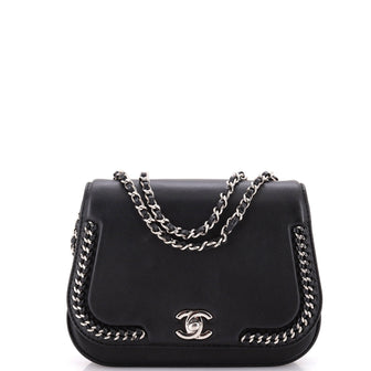 Chanel Braided Chic Flap Bag Calfskin Small