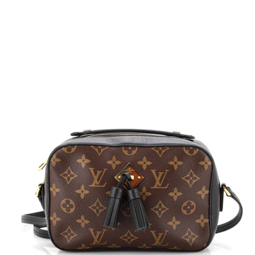 Louis Vuitton Saintonge Handbag Monogram Canvas with Leather