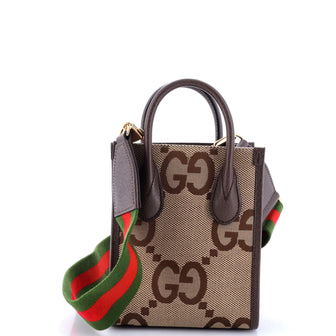 Gucci Vertical Tote Jumbo GG Canvas Mini