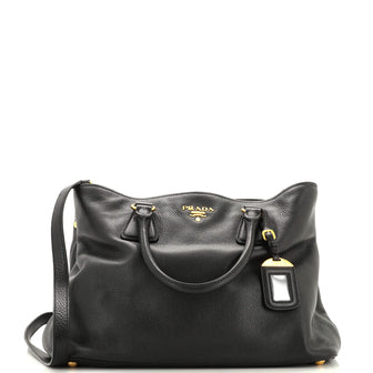Prada Convertible Shopper Tote Vitello Daino Large