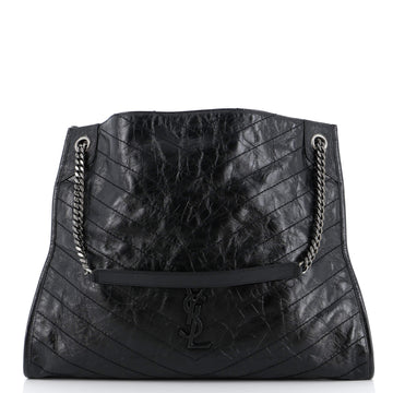 Saint Laurent Niki Shopping Tote Matelasse Chevron Leather Large