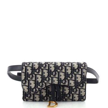 Christian Dior Saddle Rectangular Belt Bag Oblique Canvas