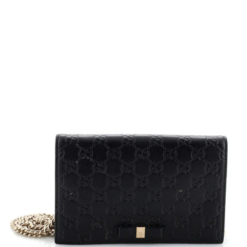 Gucci Signature Wallet on Chain Guccissima Leather