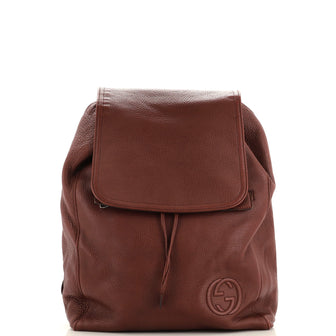 Gucci Soho Flap Backpack Leather Large