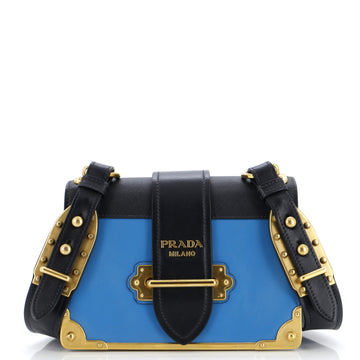 Prada Cahier Crossbody Bag City Calf and Saffiano Small