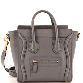Celine Luggage Bag Grainy Leather Nano