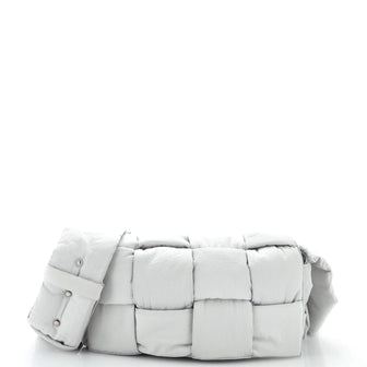 Bottega Veneta Padded Tech Cassette Crossbody Bag Intrecciato Nylon